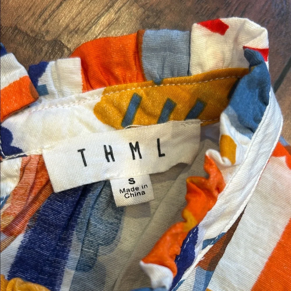 THML Colorful Ruffled Blouse - Picture 2 of 4